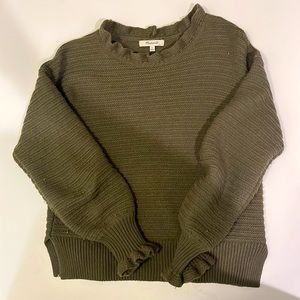 Madewell olive sweater